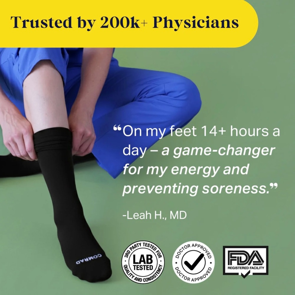 Comrad Unisex Compression Socks - Picture 8 of 8